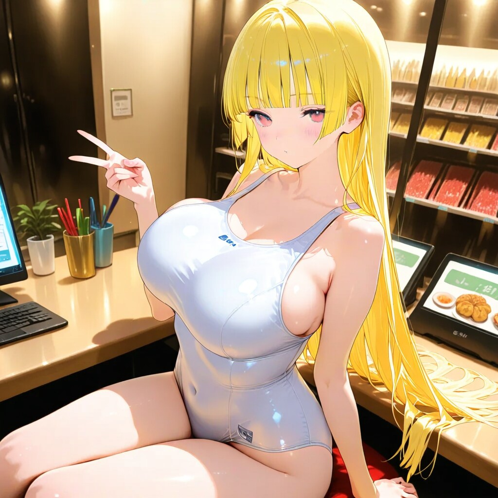 長原奏：白スク水ショッピングモール編