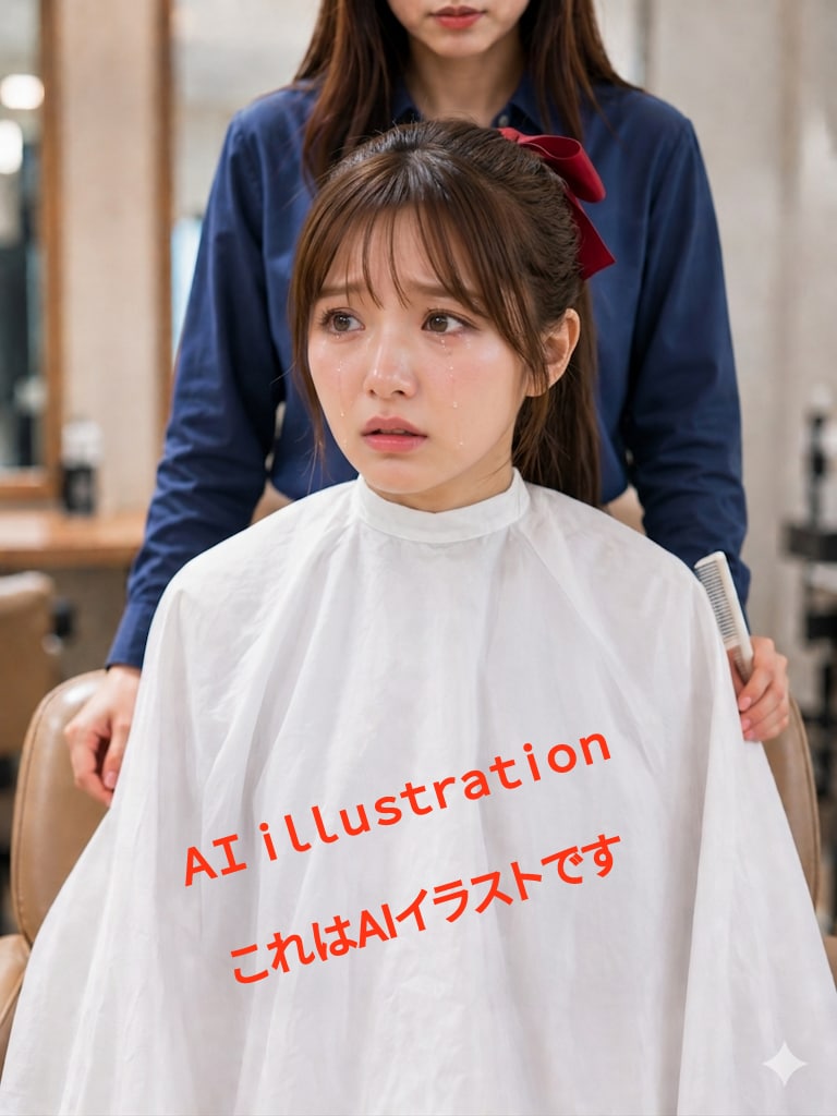 初恋のポニーテール美少女。   “始めてのバッサリ”を終えた翌朝の彼女を見て、私が想像したのは──   悪い大人に押し付けられた出来事。