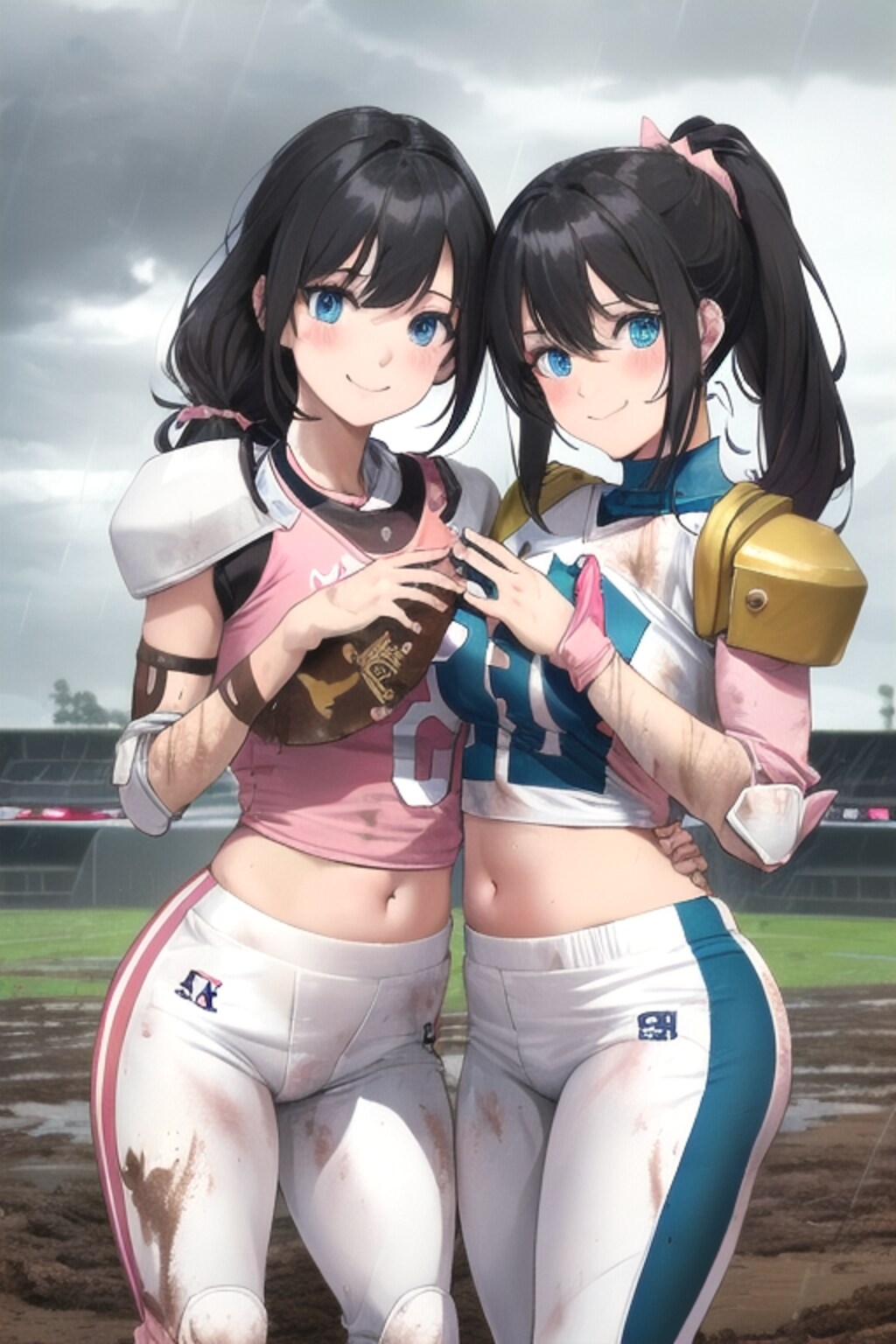 🏈泥まみれの女子アメフト 83