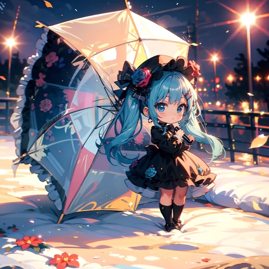 35 TOPAZ ちびミク ゴスロリ