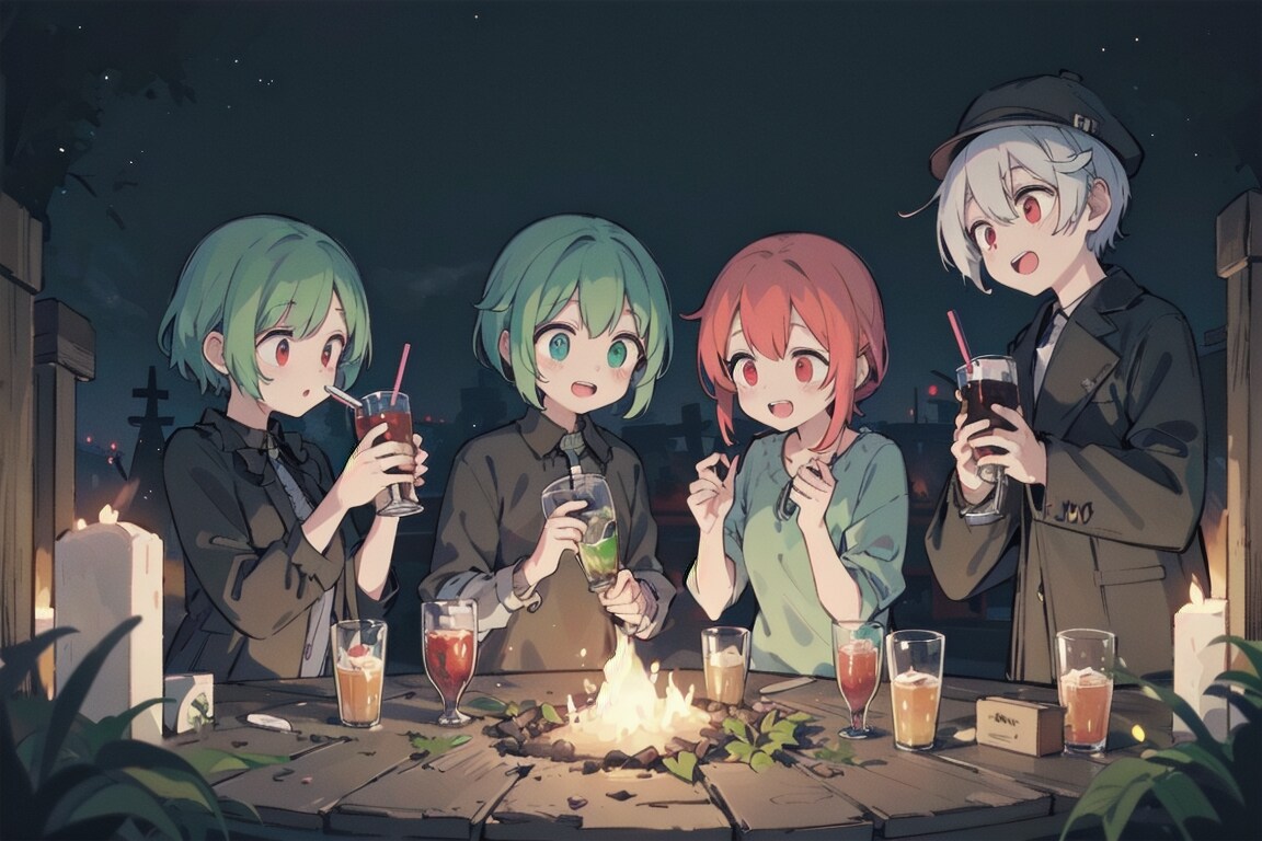 夜のお茶会