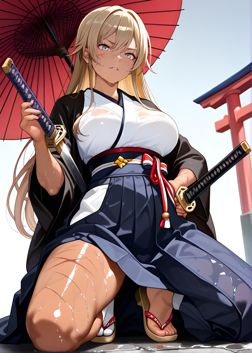 堀田成美（HottaNarumi）刀剣　帯刀