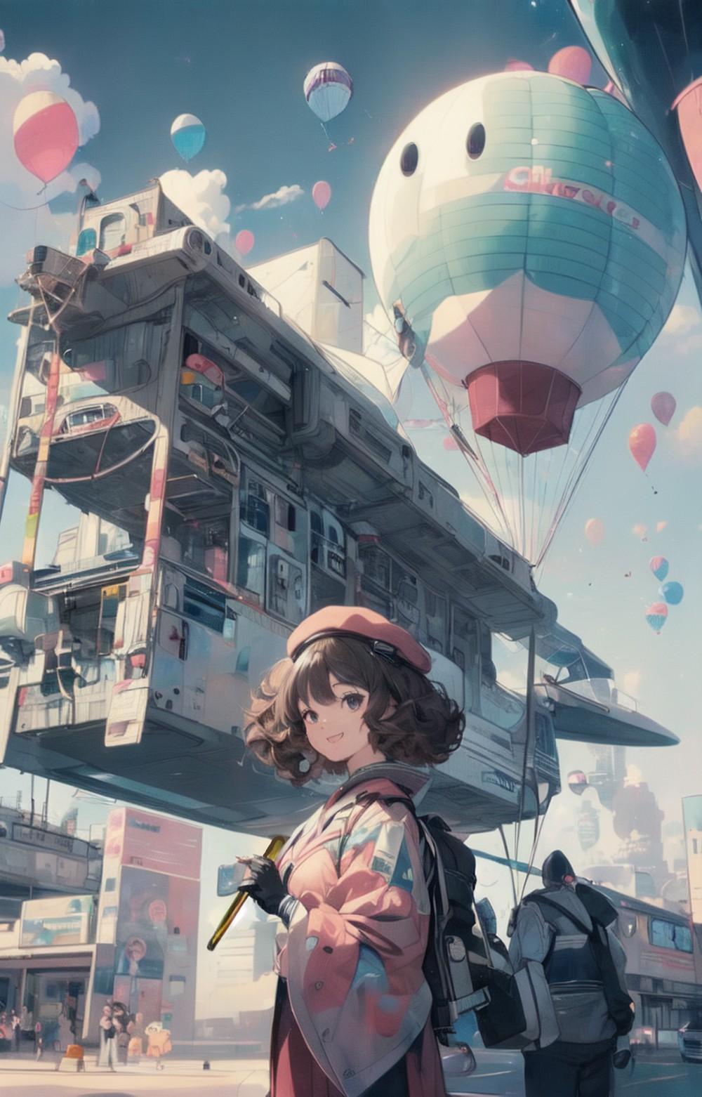 空想未来都市 | の人気AIイラスト・グラビア