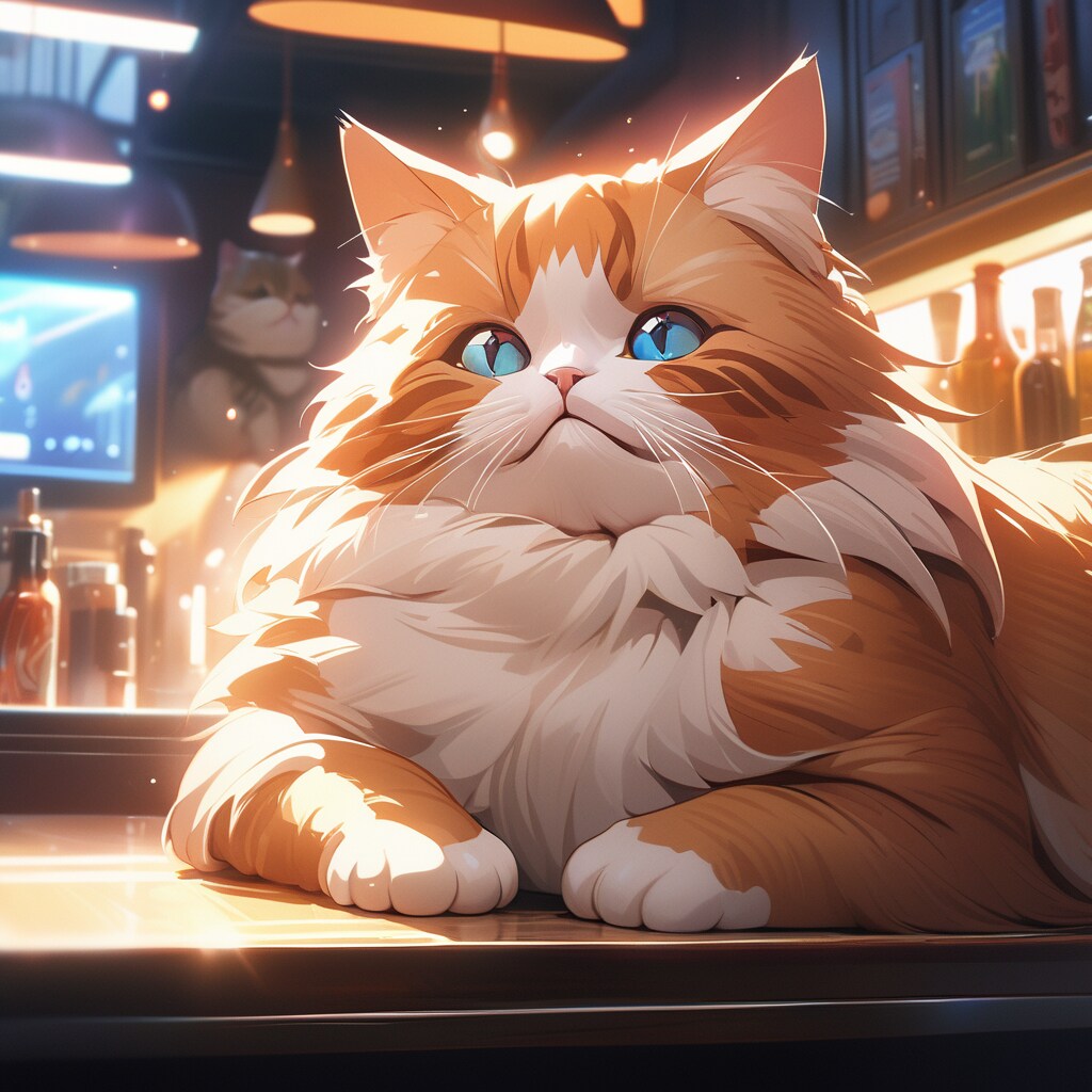 行きつけのバーの常連「ぽっちゃり猫さん」