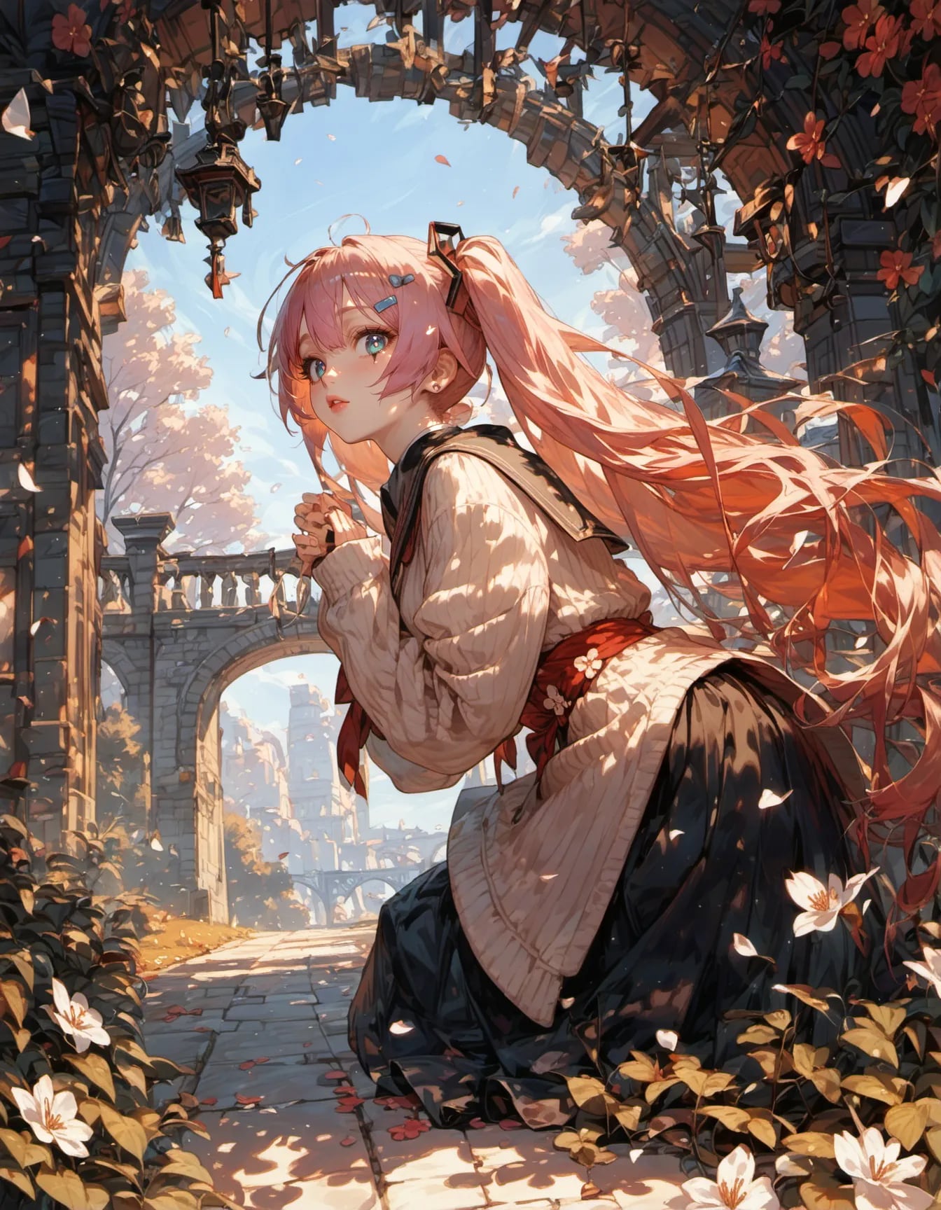Echoes of a Forgotten Archway | の人気AIイラスト・グラビア