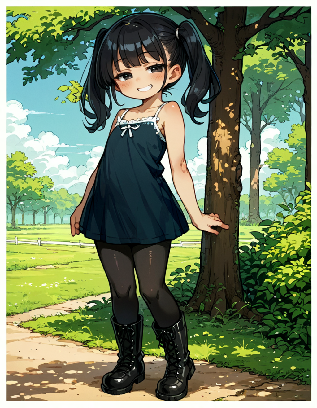 タイツの女の子