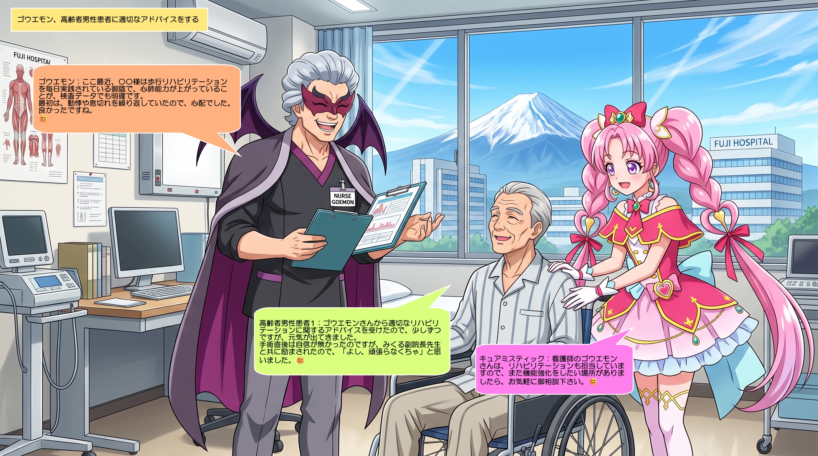 ミスティック副院長、ゴウエモン看護師を高く評価する | の人気AIイラスト・グラビア