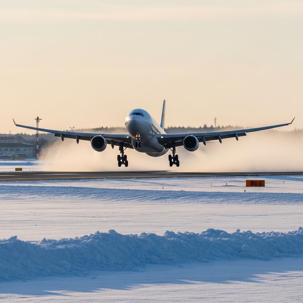 離陸　新千歳空港