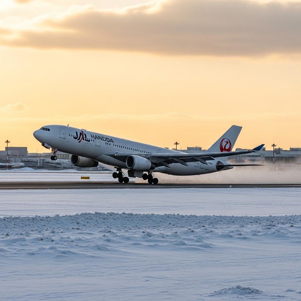 離陸　新千歳空港