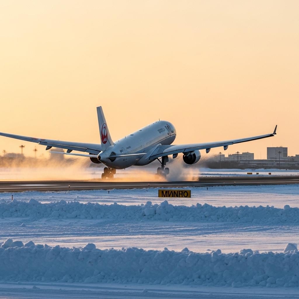離陸　新千歳空港