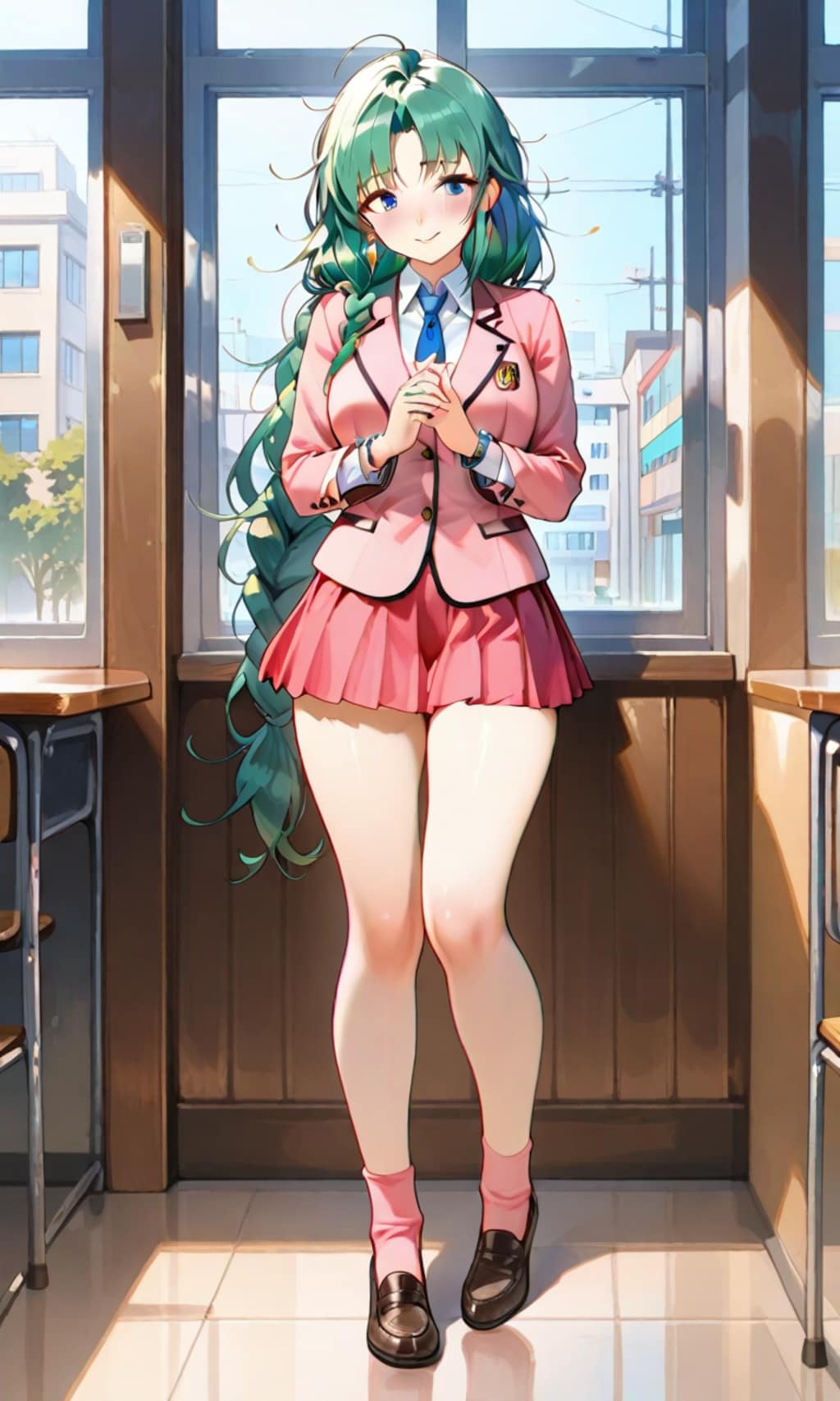 制服姿のリリアンさん