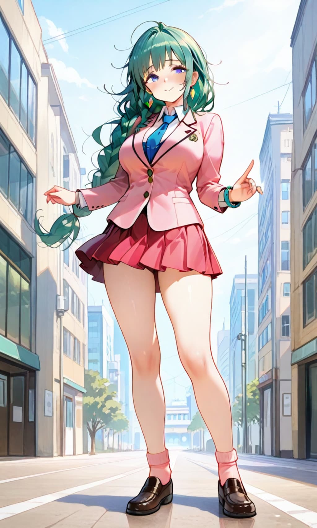 制服姿のリリアンさん