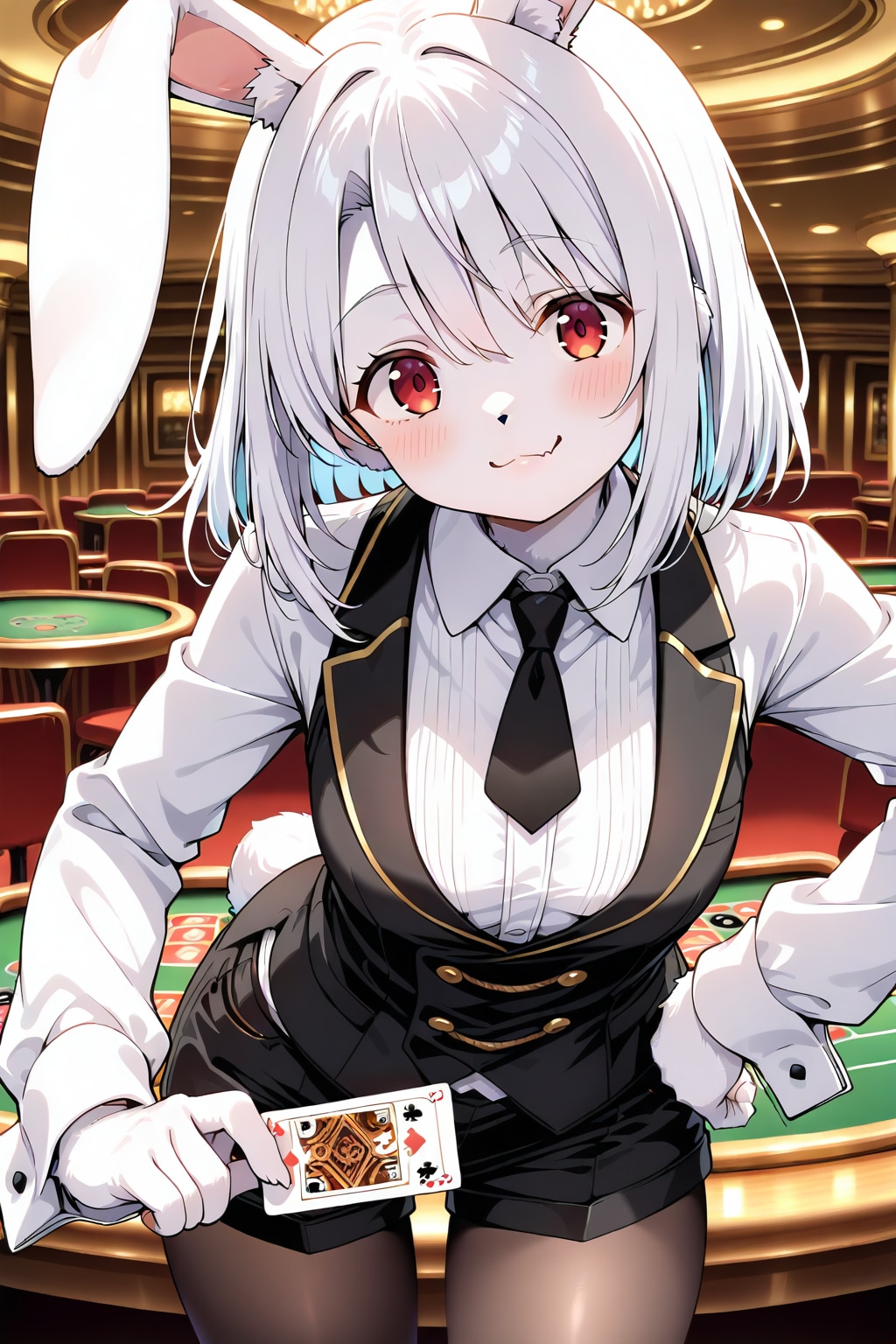 rabbit furry casino dealer