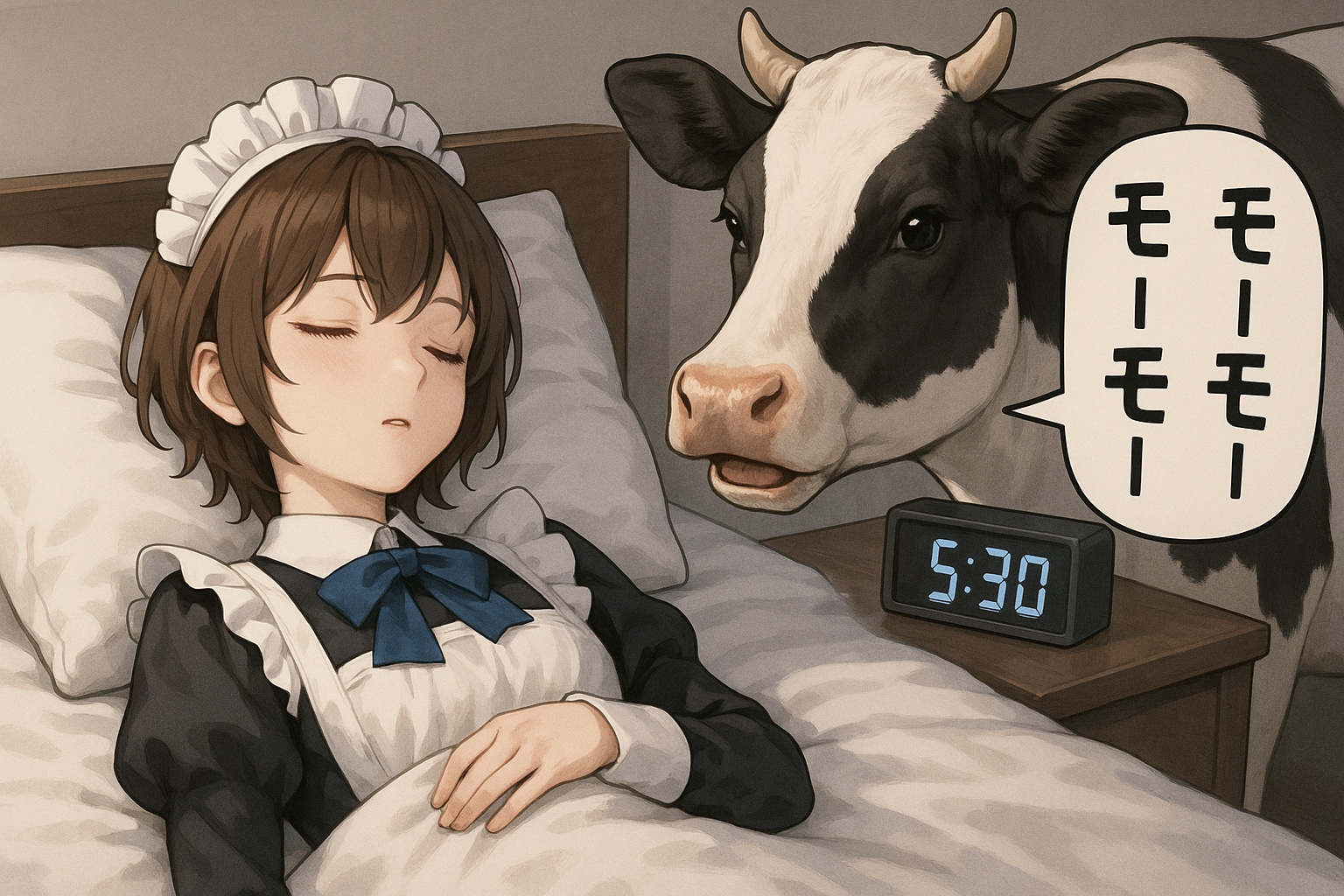 モーニングコール(07/12) | の人気AIイラスト・グラビア