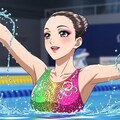 シンクロ美少女　ソロの演技③ 12枚目