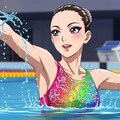 シンクロ美少女　ソロの演技③ 11枚目