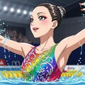 シンクロ美少女　ソロの演技③ 3枚目