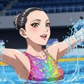 シンクロ美少女　ソロの演技③ 9枚目