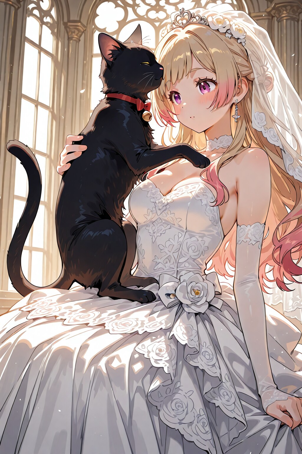 花嫁と黒猫