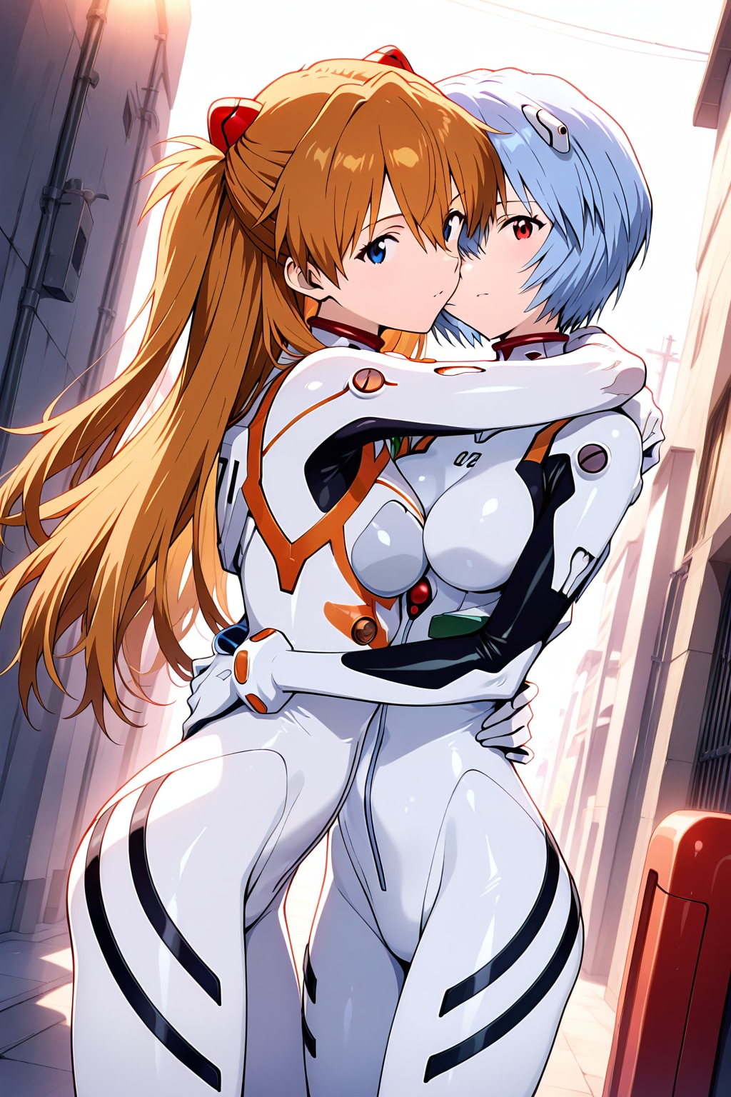 アスカ&綾波レイ | の人気AIイラスト・グラビア