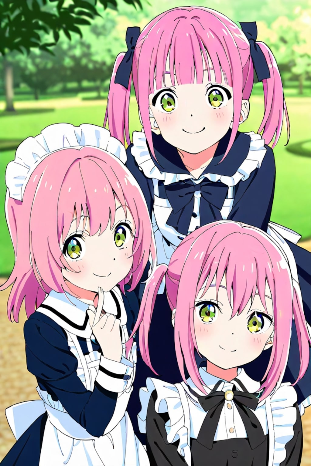 桃髪メイドほか