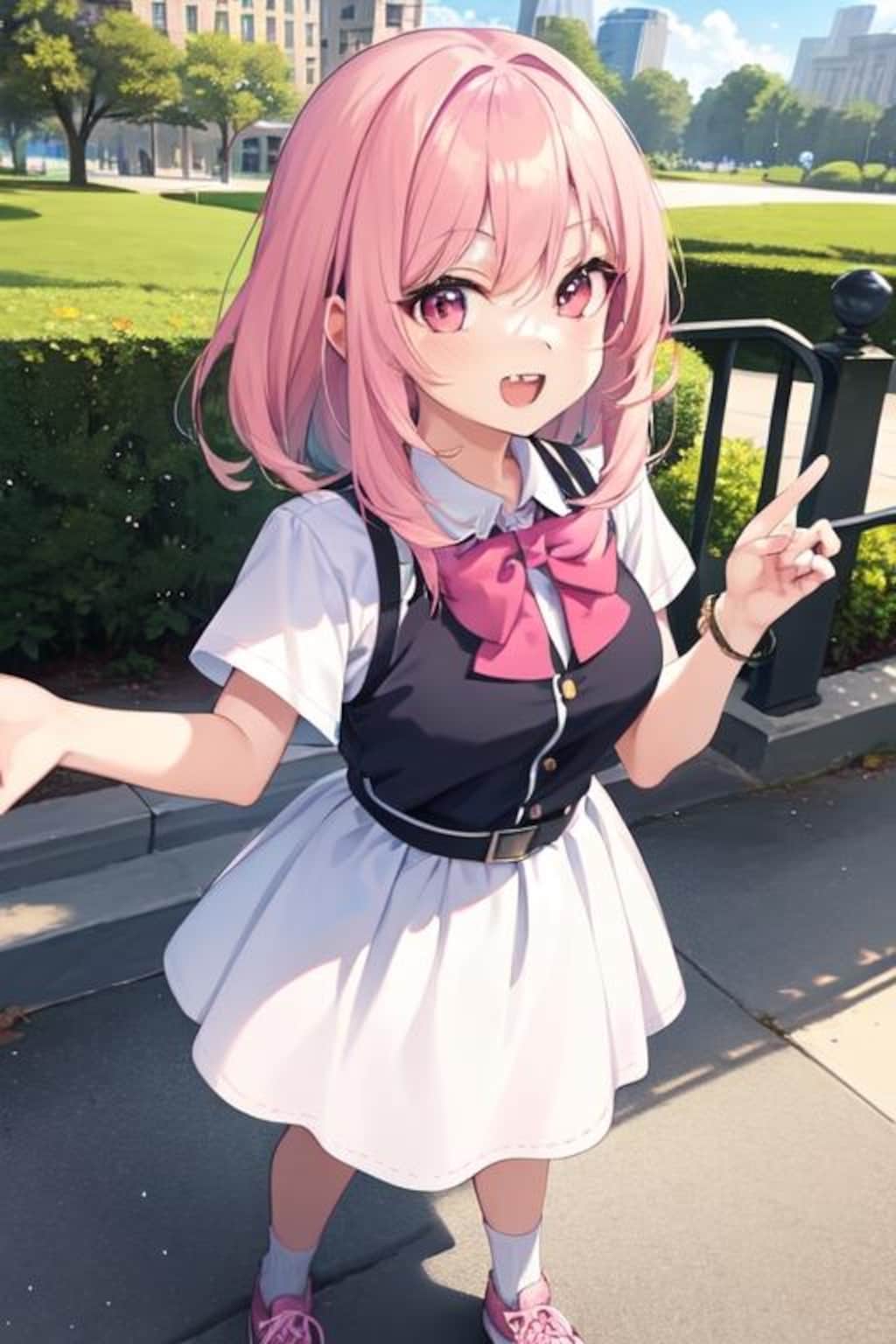 桃髪メイドほか