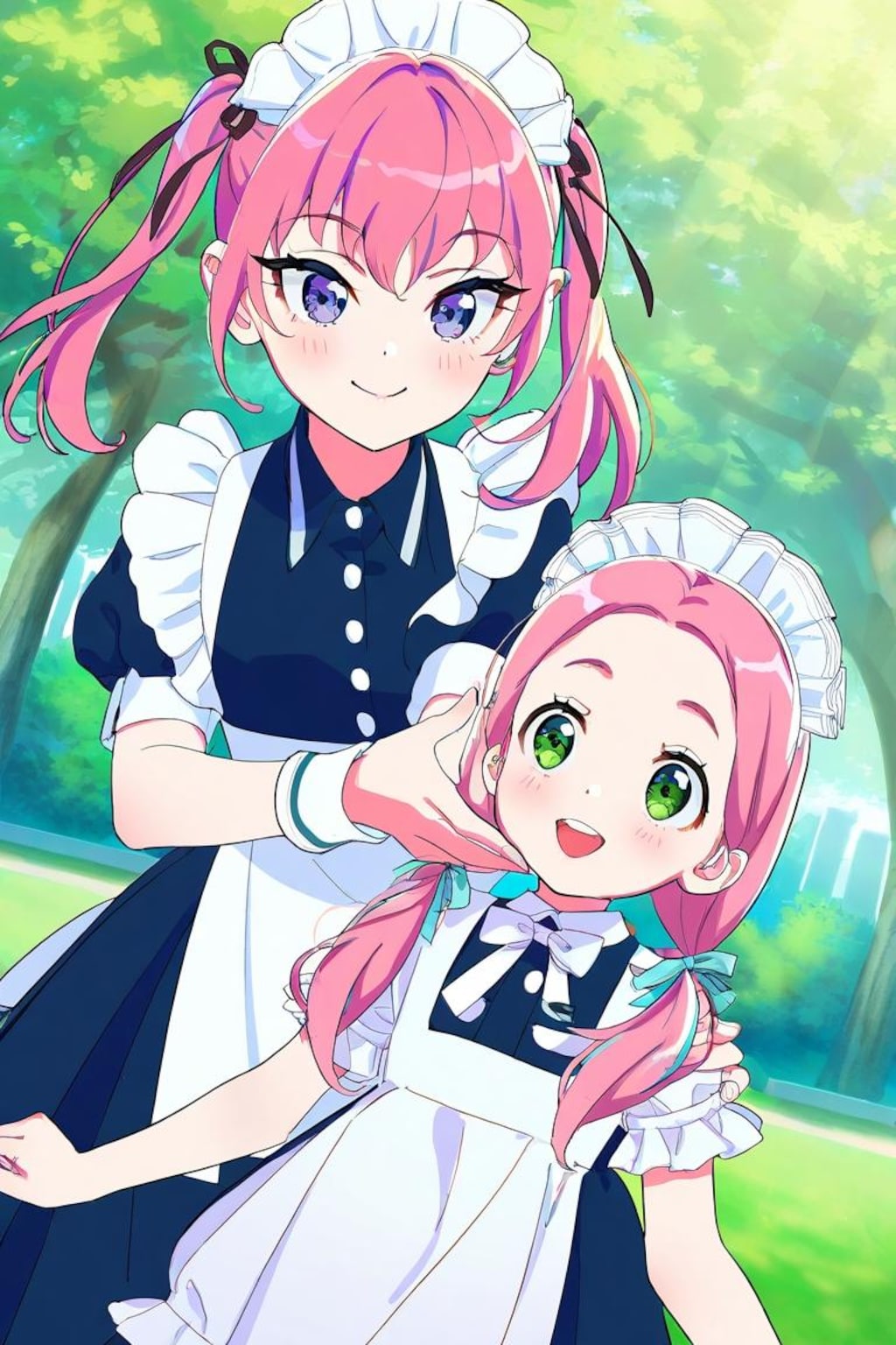 桃髪メイドほか