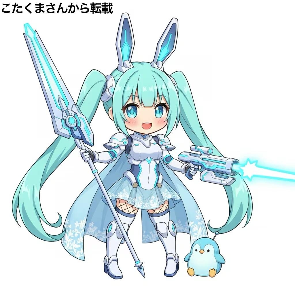 [がぞうください] アクア・サイバーフォースちゃんが何かを見つけたようです