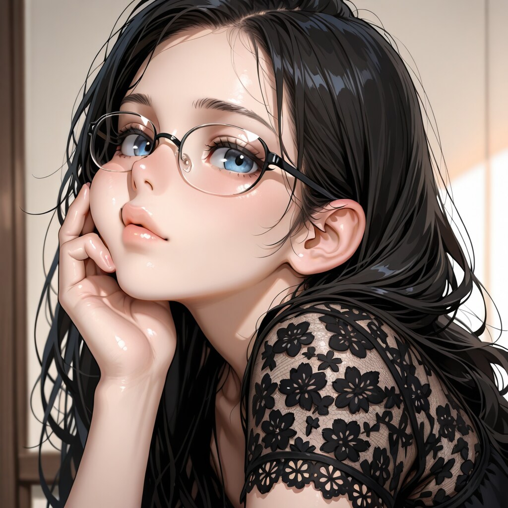 頬杖 | の人気AIイラスト・グラビア