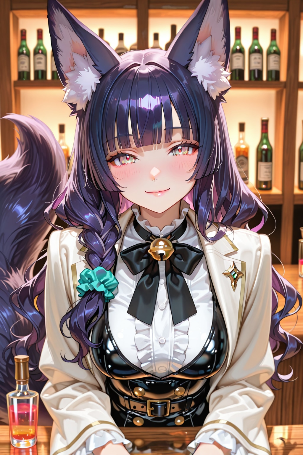 祝❗️1000投稿目はけもみみを付けた絵梨奈ちゃんです❤️ | の人気AIイラスト・グラビア