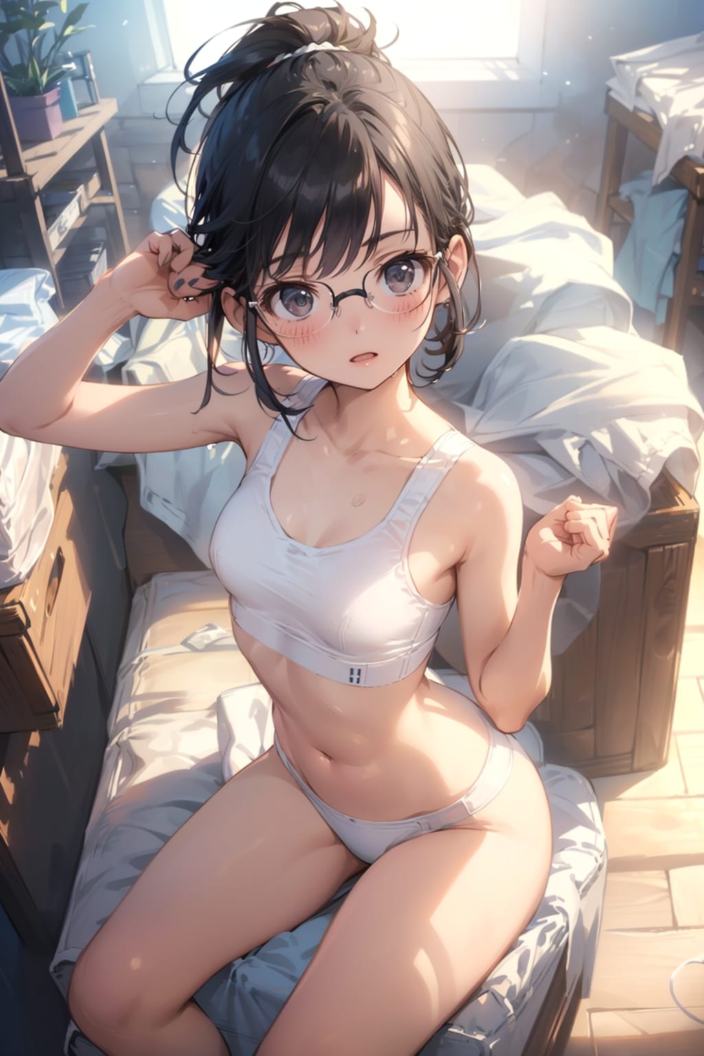 スポブラの眼鏡っ娘