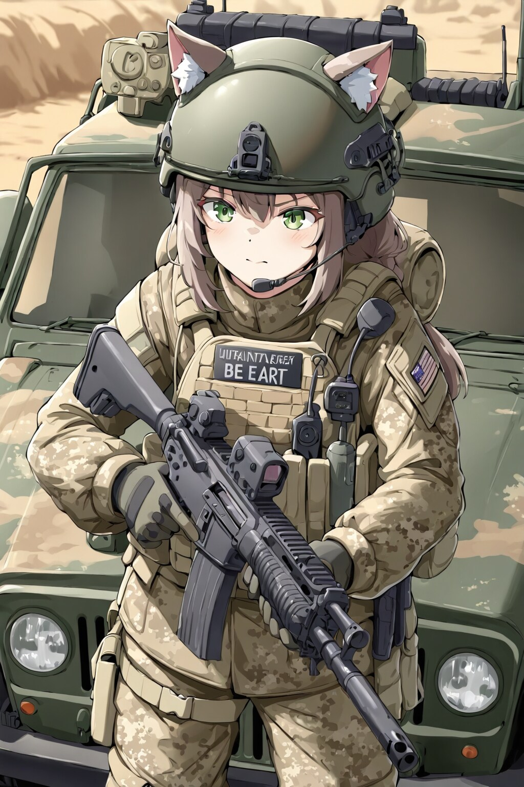 従軍猫娘 | の人気AIイラスト・グラビア