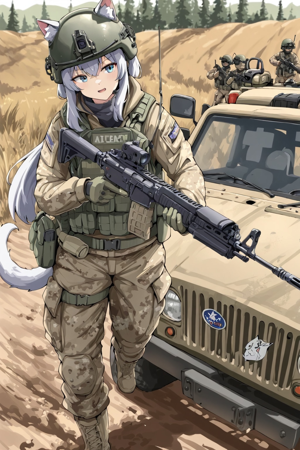 従軍猫娘