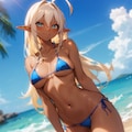 夏のダークエルフ姉さん 4枚目