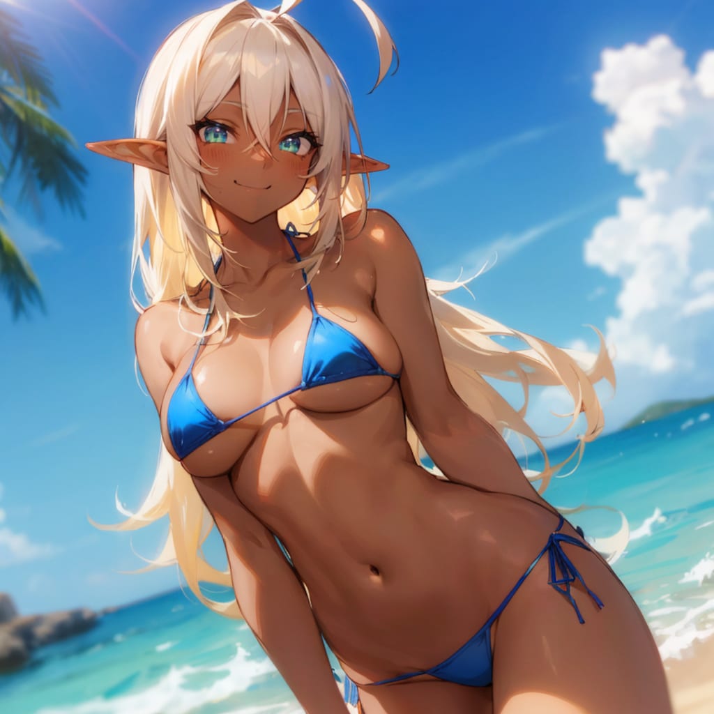 夏のダークエルフ姉さん