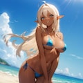 夏のダークエルフ姉さん 10枚目