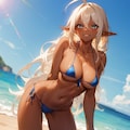 夏のダークエルフ姉さん 9枚目
