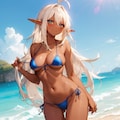 夏のダークエルフ姉さん 2枚目