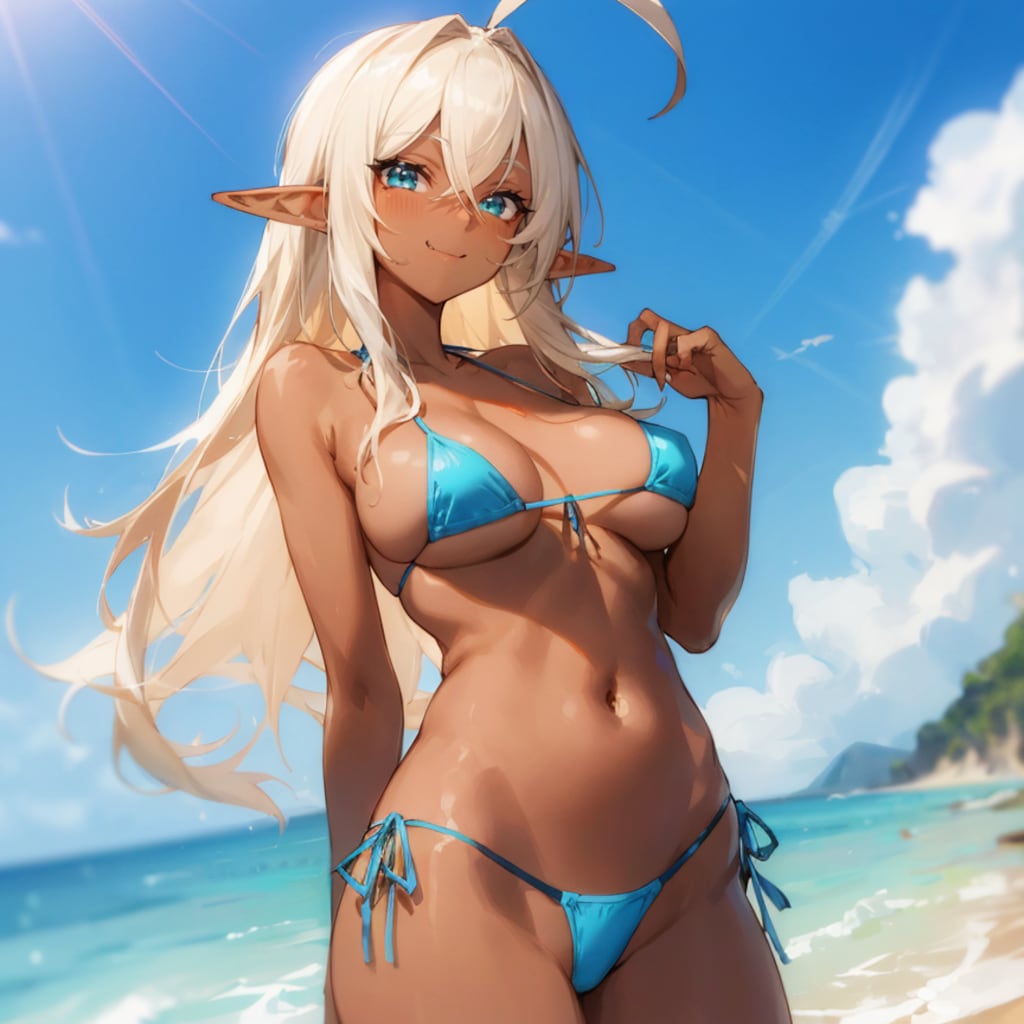 夏のダークエルフ姉さん