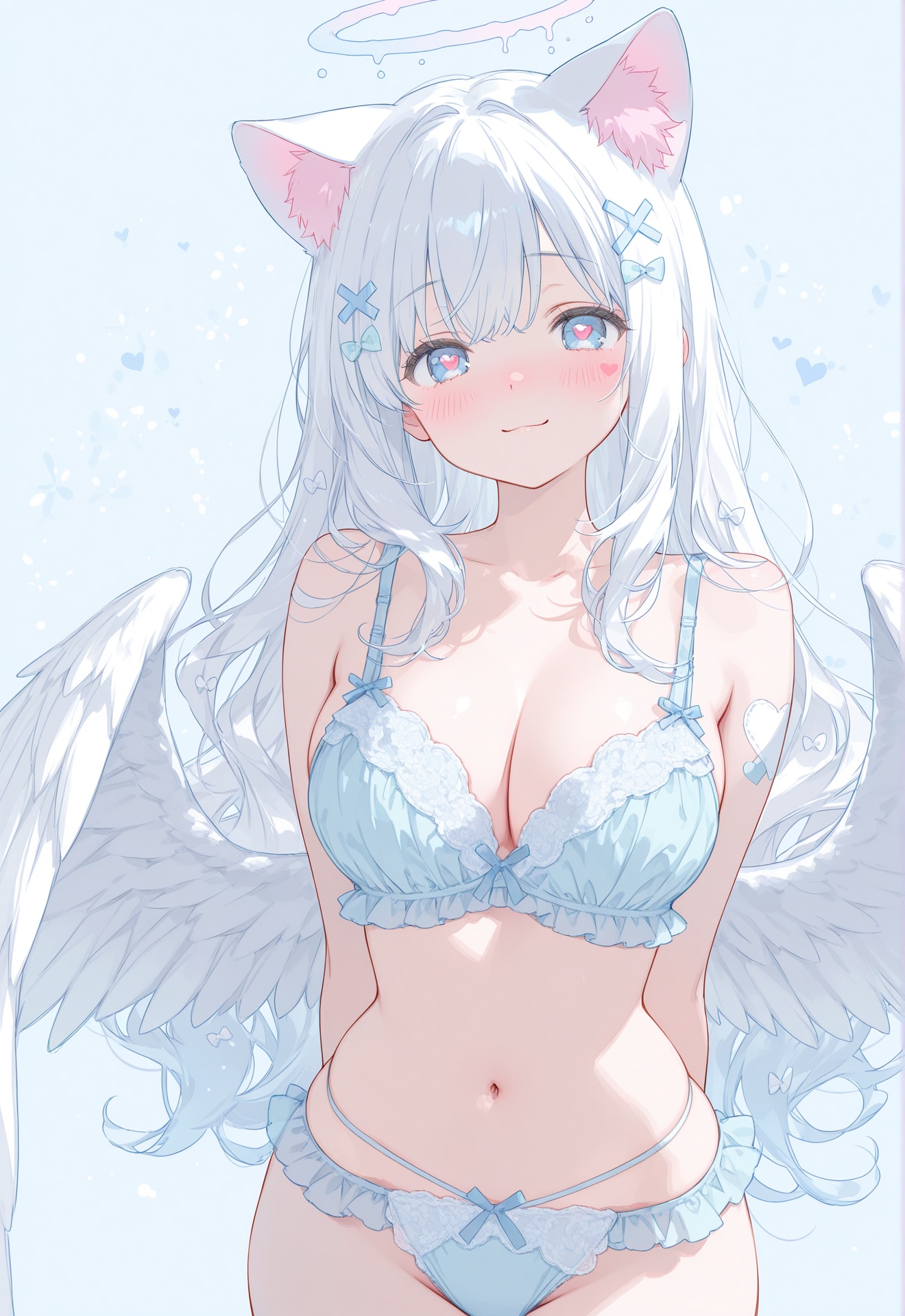 下着姿の天使猫ちゃん