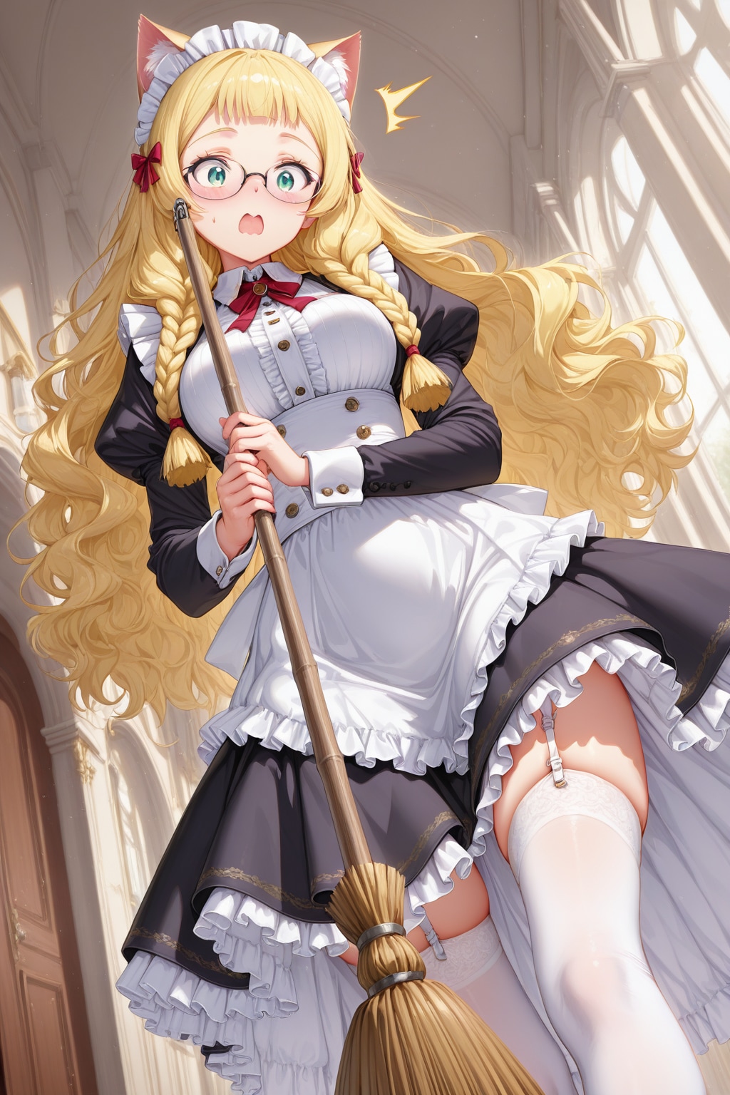 新人ネコ耳メイドさん | の人気AIイラスト・グラビア