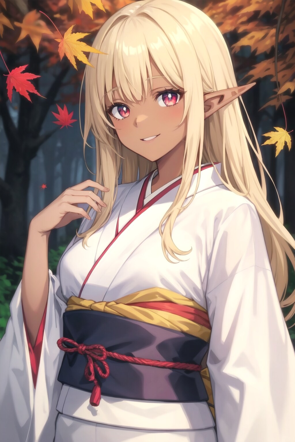 きものダークエルフ | の人気AIイラスト・グラビア