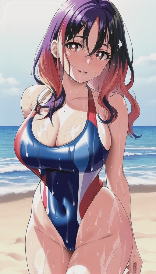 競泳水着美女7