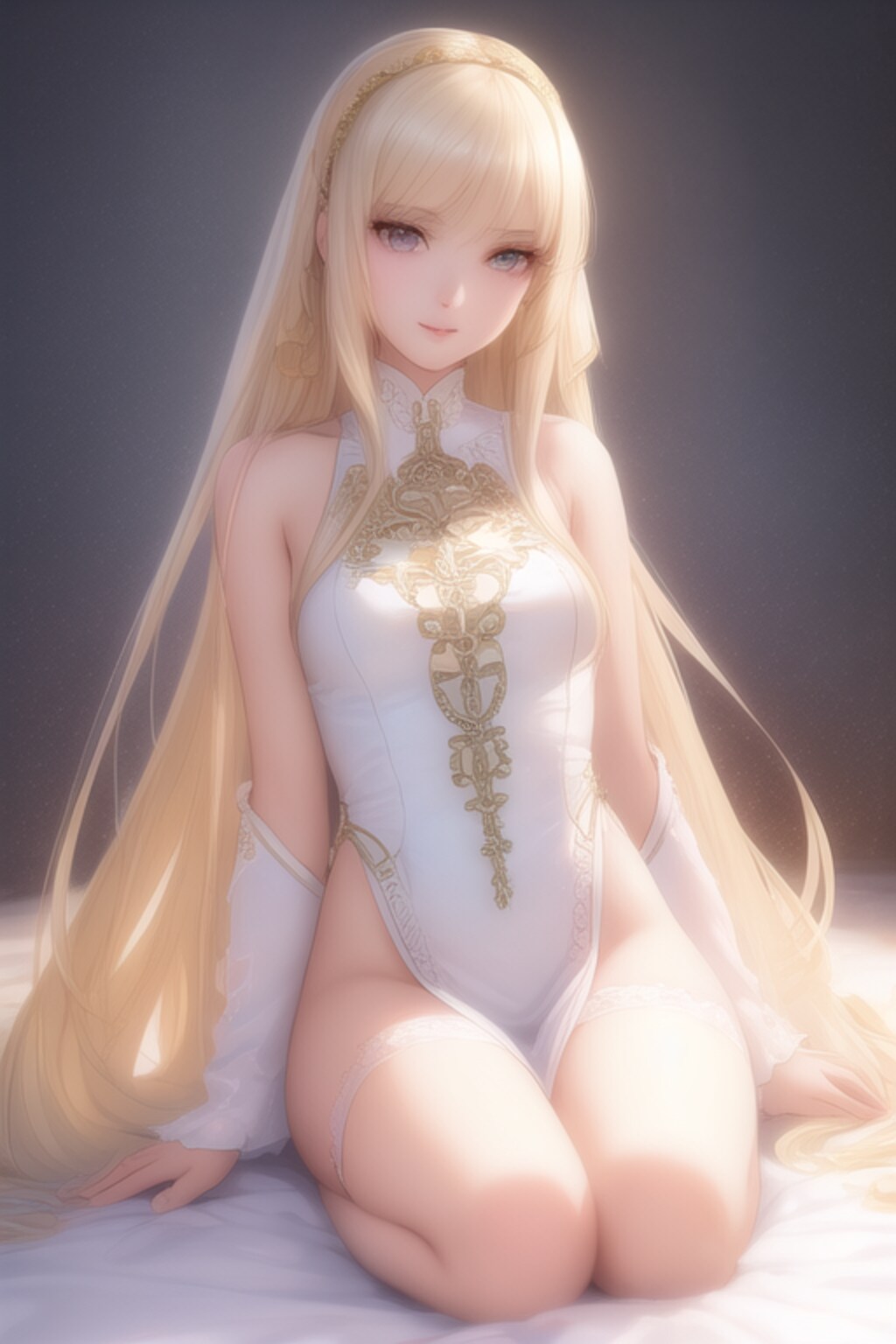 佇む金色の髪の少女