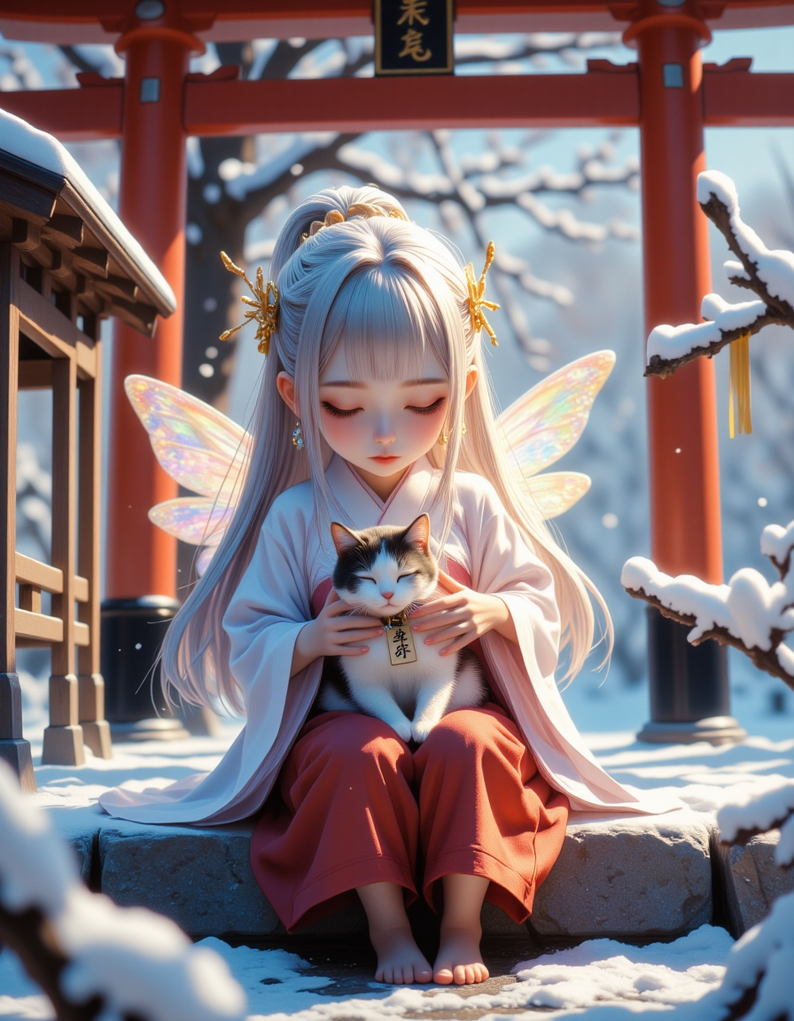 宥めの妖精（別名：おみくじ結びの妖精） | の人気AIイラスト・グラビア