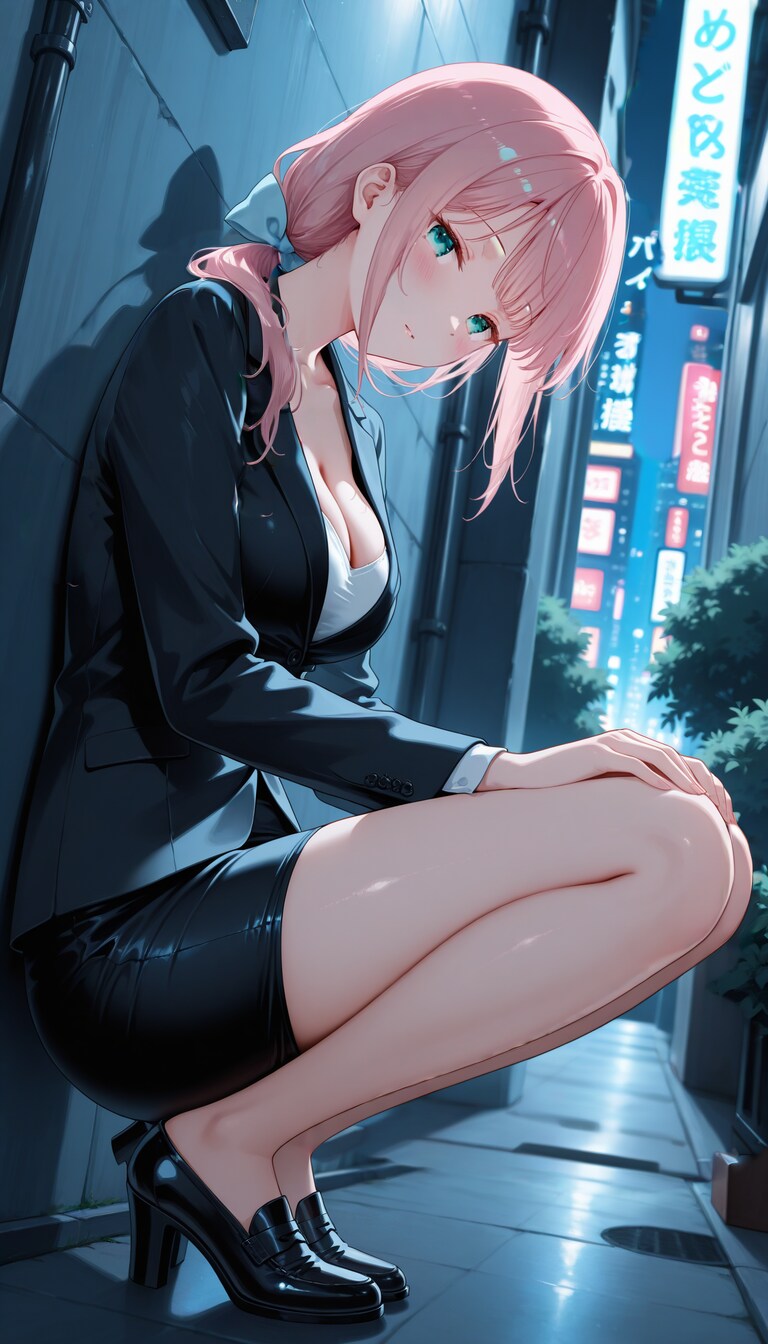 路地裏で一休み