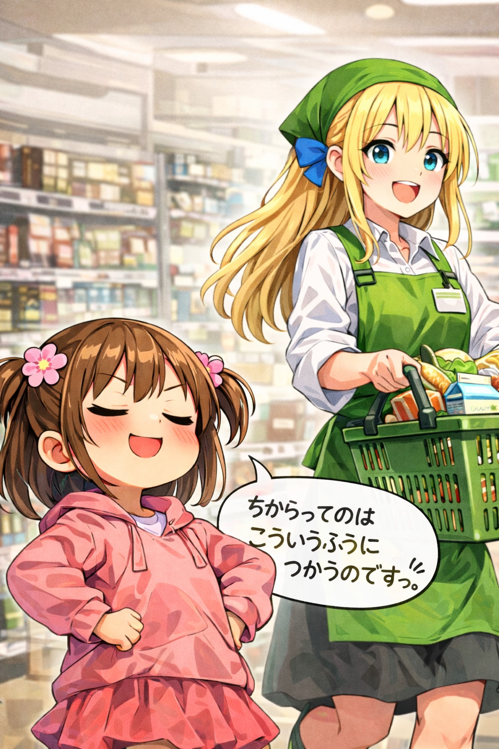 女の子とV4Bちゃん