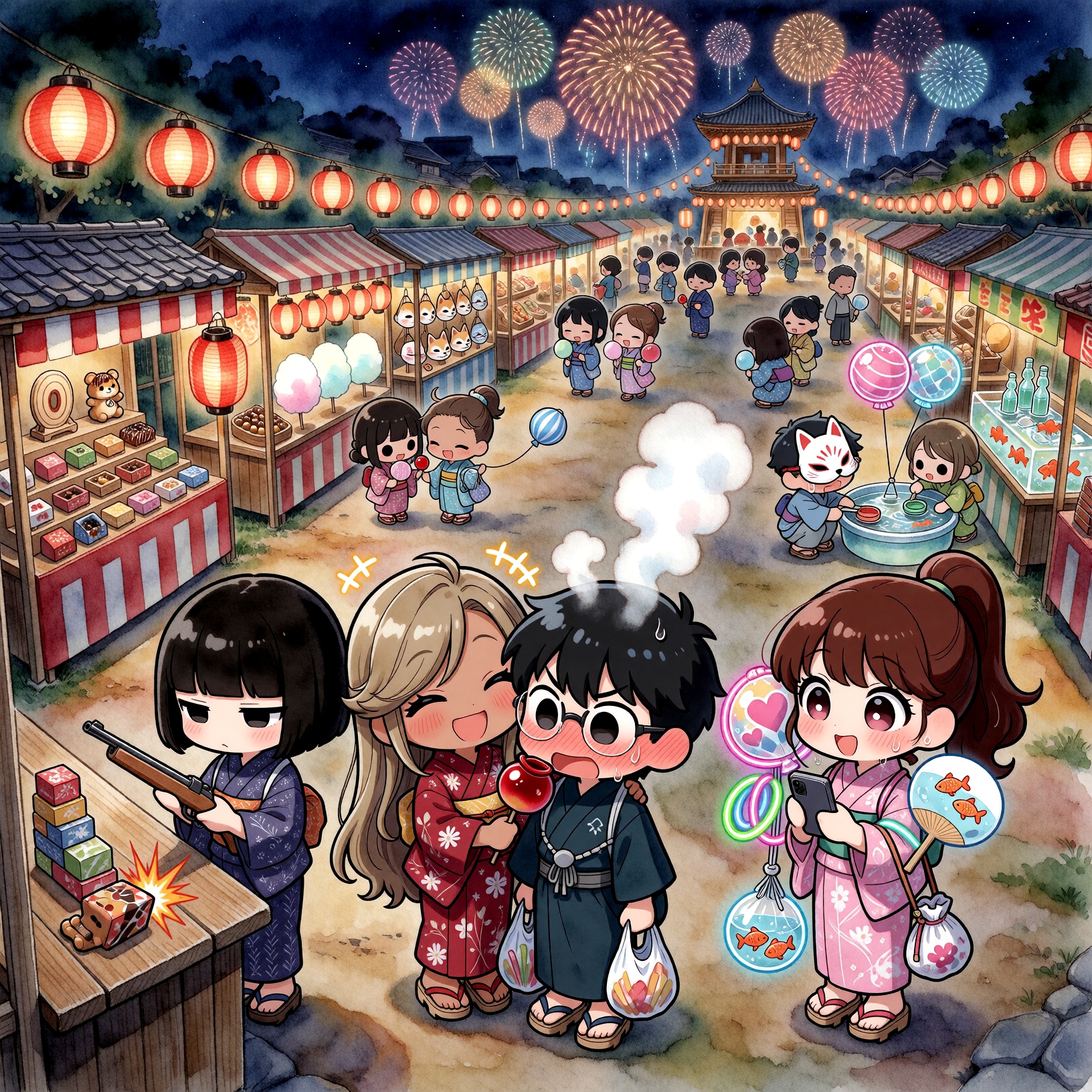 夏祭りの黒ギャル | の人気AIイラスト・グラビア