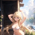 下着の眼鏡っ娘 2枚目