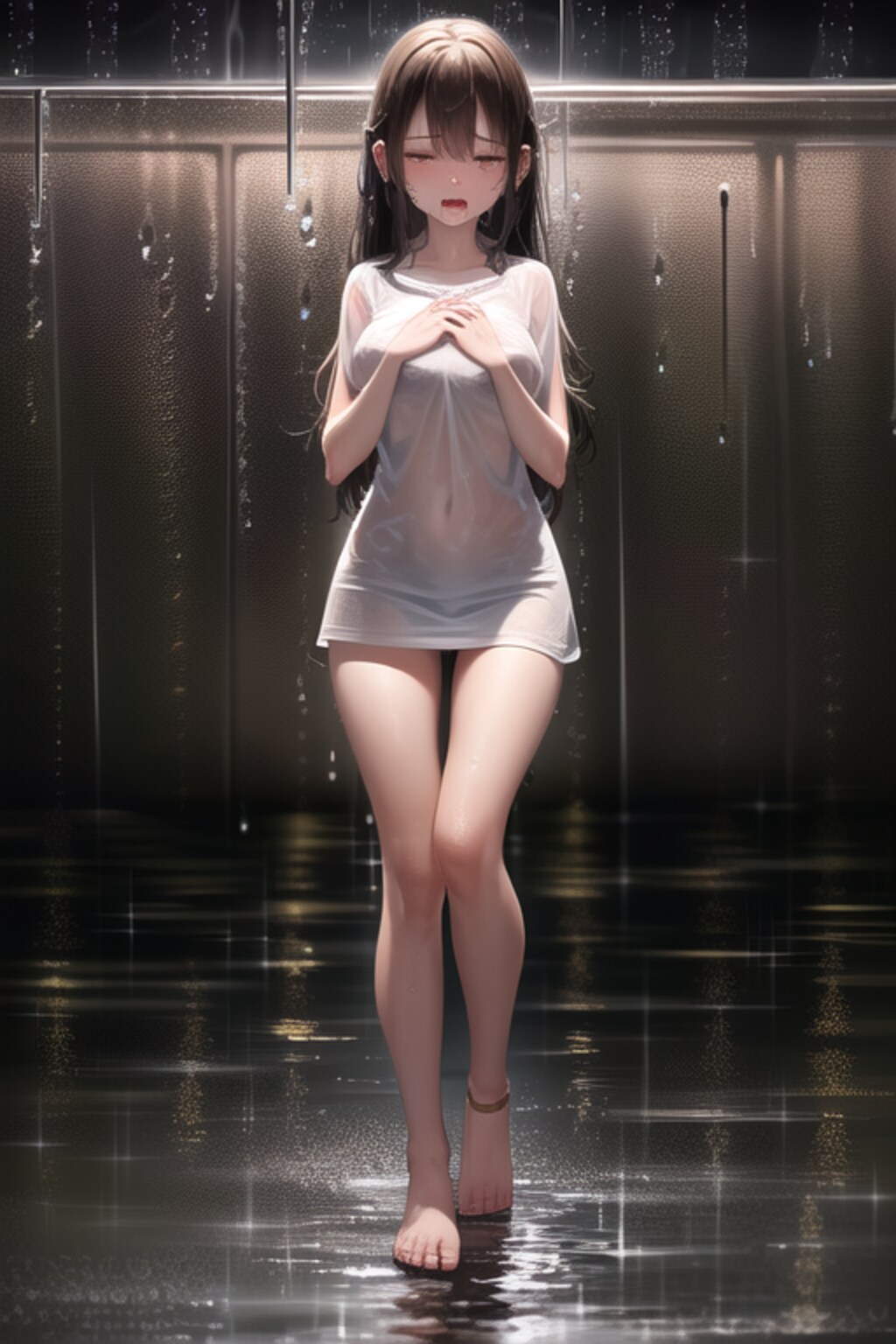 びしょ濡れ